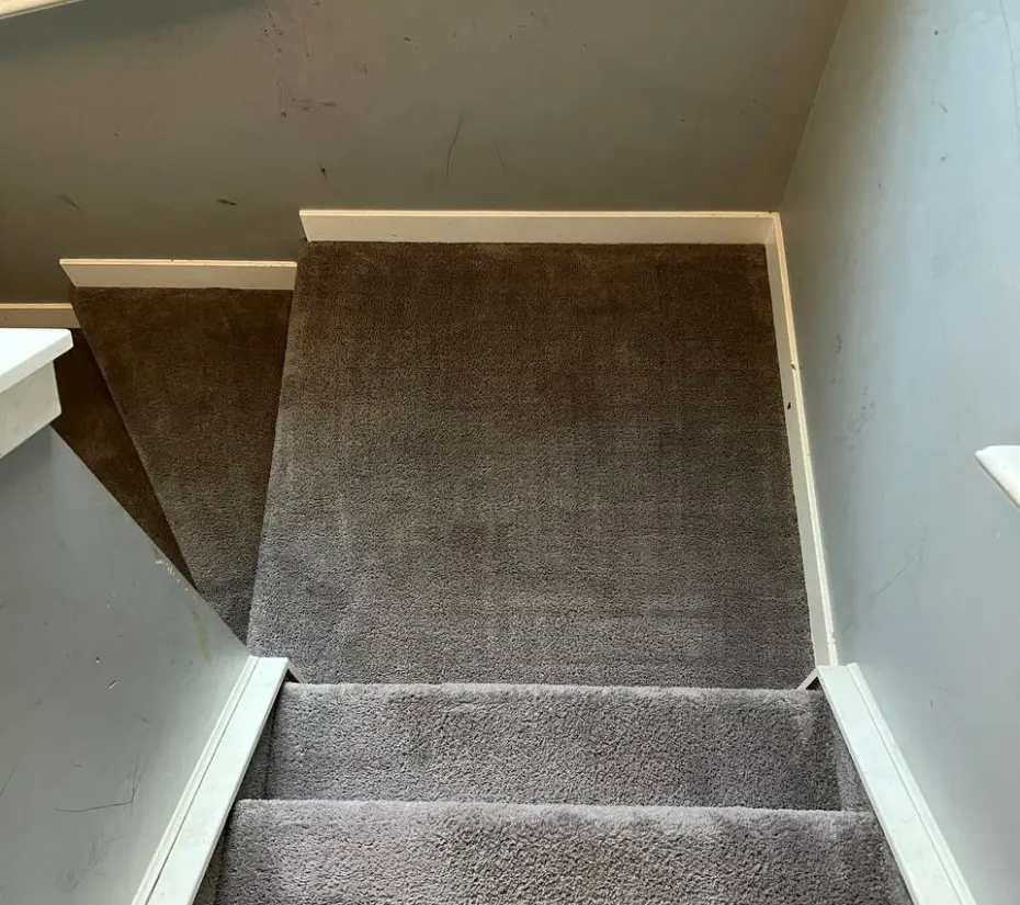 Carpet cleaning — after