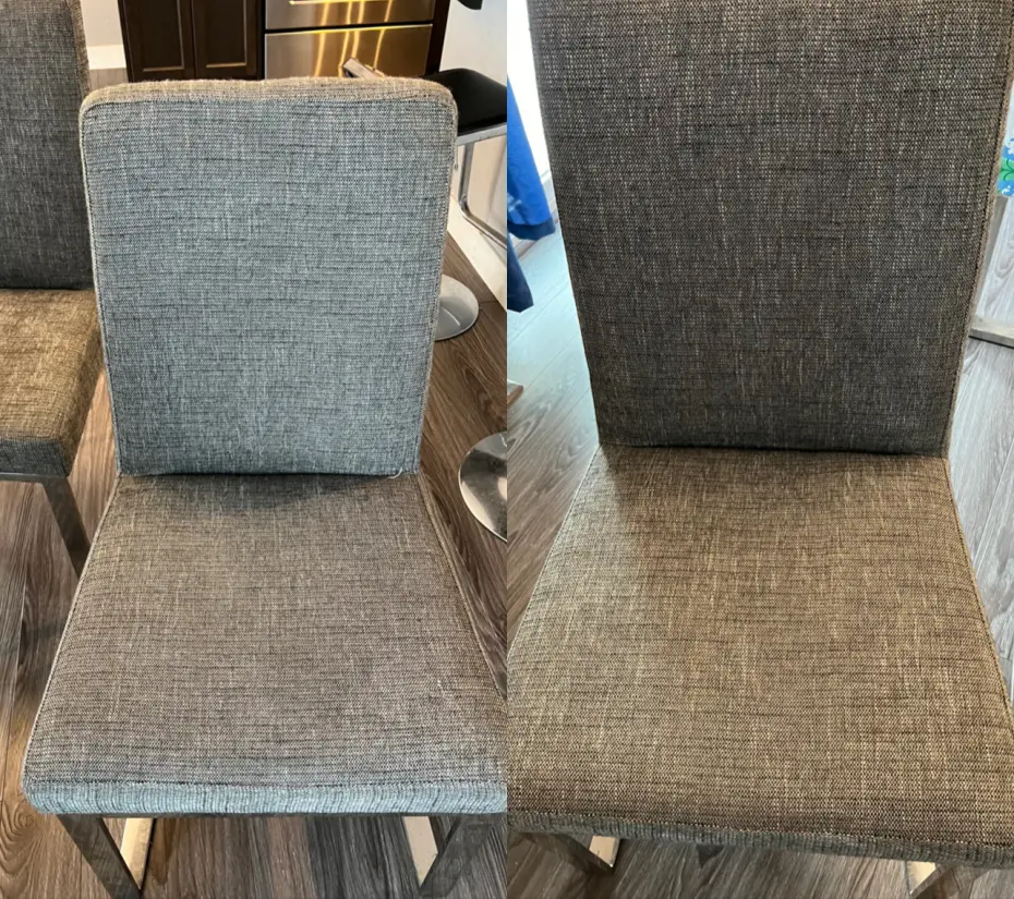 Chair cleaning — after