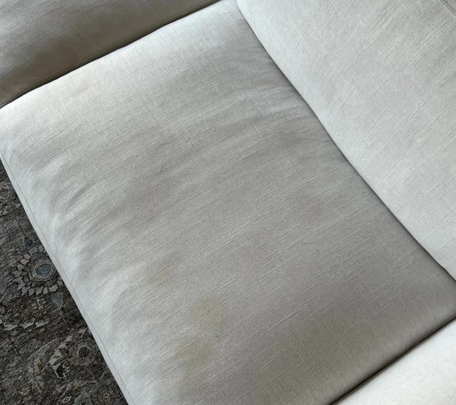 Sofa cleaning — before